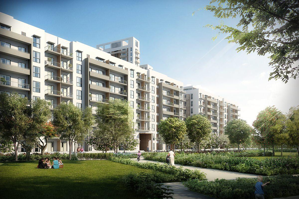 Seven Elements blocks set in landscaped greens (artist's impression)